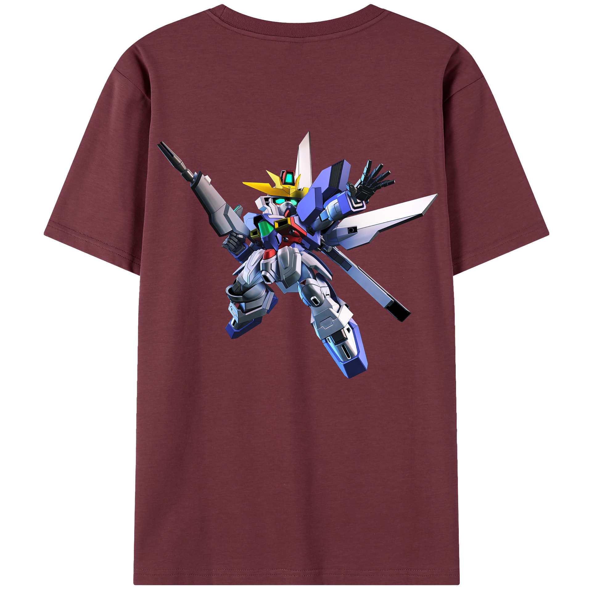 （画像用） 機動戦士ガンダム Mobile Suit Gundam 綿100％半袖Tシャツ（背面プリント）